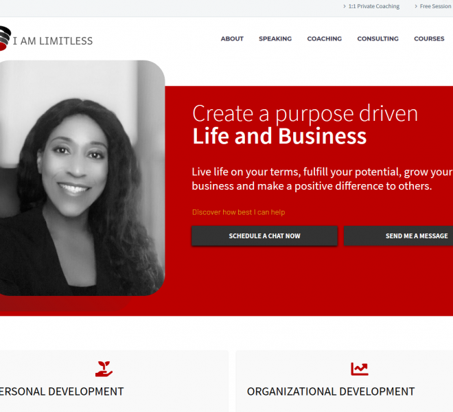 Coaching Website Designed by Empowerment Website Design